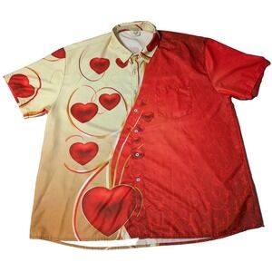 HARDADDY‎ Men 2XL St Valentine's Day Heart Shirt